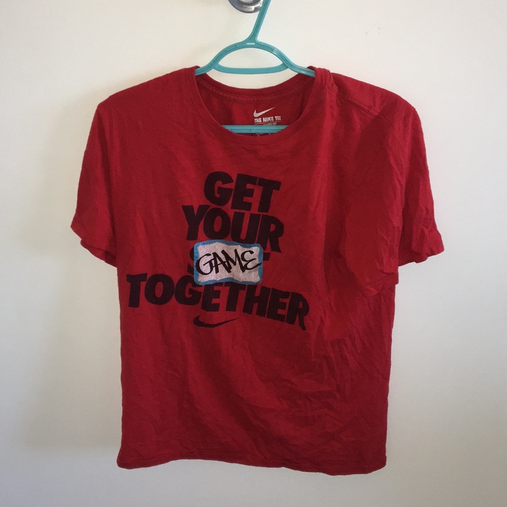 Red Nike tee